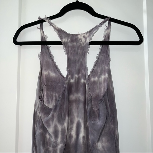 LoveShack Fancy Tie Dye Silk Racerback Tank - Picture 5 of 6